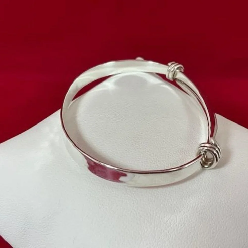 Ed Levin Sterling Silver Signature Slide Bracelet 21/2" - Picture 2 of 8